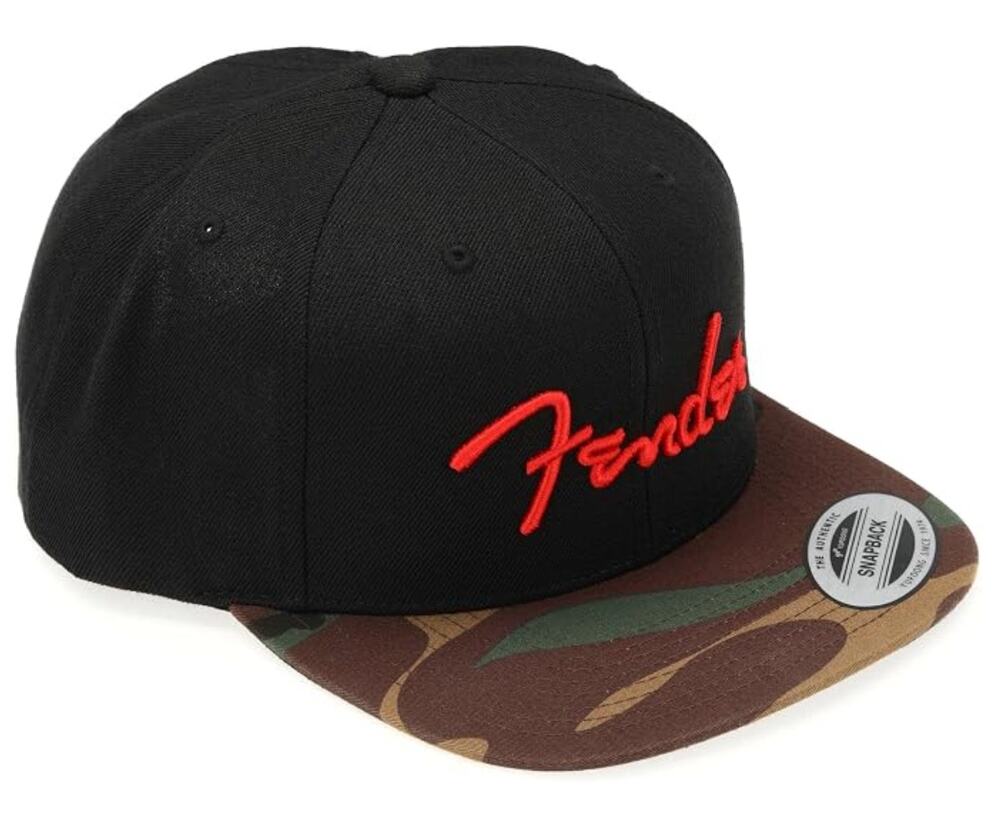 Fender Camo Flatbill Hat Snap Back One Size
